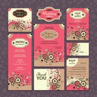 Set of wedding cards N3