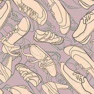 Seamless pattern with shoes N5