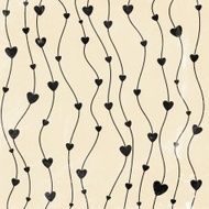 Abstract background of black hearts