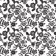 Elegant seamless pattern with flowers N9