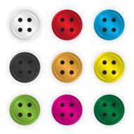 Clothes buttons illustration