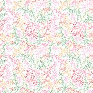 Floral seamless pattern with leaf