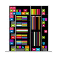 Wardrobe inside illustration for your design