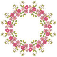 Card with floral pattern