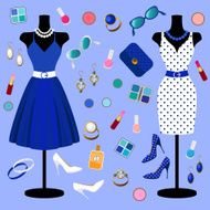 vector collection of fashion clothes