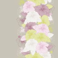 Elegance seamless pastel flower pattern N2