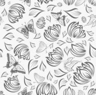Seamless Floral Pattern N684