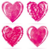 Set of hearts N8