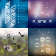 fashion infographic with unfocused background N77