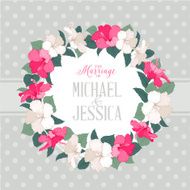 Hibiscus flower wreath