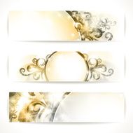 Set of fantasy vector banners N6