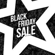 Black Friday sale poster Vector illustration