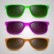 sunglasses color vector N2