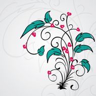 Abstract vector floral background N2