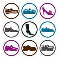 Vector collection of shoes illustrated footwear N2