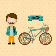 Hipster illustration N4