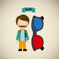 Hipster illustration N13