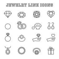 Jewelry Line Icons N2