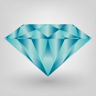 Vector blue diamond symbol