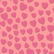 Seamless pattern with hearts N60