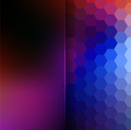 abstract background consisting of hexagons and matt glass N18