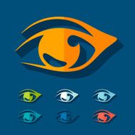Flat design eye N4