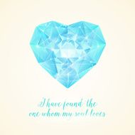 Diamond heart for your design N4