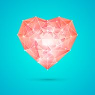 Diamond heart for your design N6