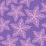 seamless pattern with purple flowers N3