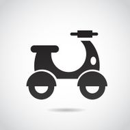 Scooter icon isolated on white background