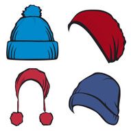 Winter knitted cap