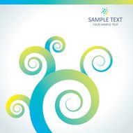 Bright abstract floral background