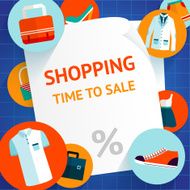 Shopping clothing template background