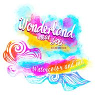Watercolor abstract background