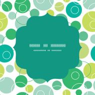 Vector abstract green circles circle frame seamless pattern background