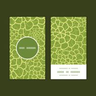 Vector abstract green natural texture vertical round frame pattern business N2