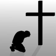 Vector silhouette of a man N165