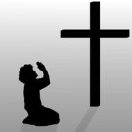 Vector silhouette of a man N166