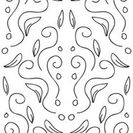 seamless pattern with a beautiful ornament