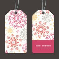 Vector folk floral circles abstract vertical stripe frame pattern tags