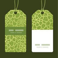 Vector abstract green natural texture vertical stripe frame pattern tags