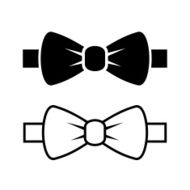 Bow tie icons set N3
