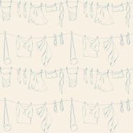 Seamless pattern with clothes N7