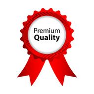 premium quality red badge