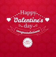 Valentine&#039;s Day typography vector illustration N18