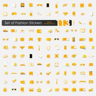 Set of fashion stickers N15