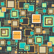 Vector grunge retro square background N5