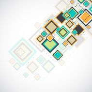 Vector grunge retro square background N6