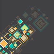 Vector grunge retro square background N8