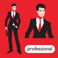 Professionl business man set